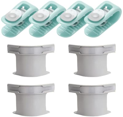 Dailygoods- Lakens Bevestiging Set - Hoeslakens - Lakenspanners - Multifunctionele Clips - Antiverplaatsing - Duurzaam Plastic - Bedlakenhouder