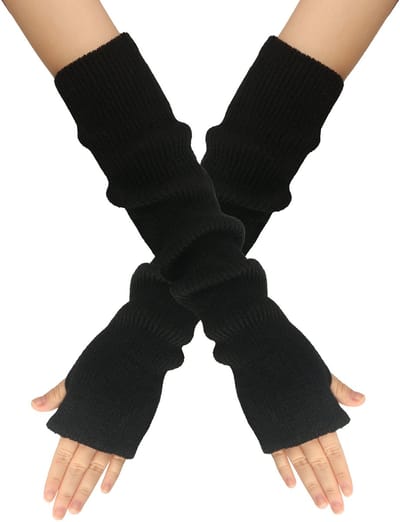 Dailygoods- Armwarmers Vingerloos - Gebreide Dameshandschoenen - Polswarmers - Winterhandschoenen - Zacht en Comfortabel - Hoogwaardige Kasjmier - Handschoenen
