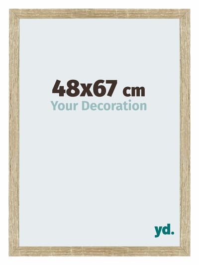 Your Decoration - Puzzellijst 48x67 cm - Sonoma Eiken - Puzzellijst 500-1000 stukjes - MDF Fotolijst - Mura