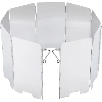 9 Platen Opvouwbaar Gasfornuis Windscherm Buiten Kamperen Koken Brander Winddicht Scherm Aluminiumlegering Buitenfornuis Windscherm