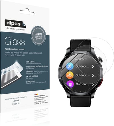 dipos – 2x Matte Pantserfolie geschikt voor Lgnitek Aegis S1 | 9H Screenprotector