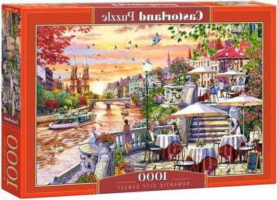 Legpuzzel Stad - Puzzel 1000 stukjes - Ontspannen tijdverdrijf - Romantisch stadsgezicht - 68 x 47 cm - Niet gespecificeerd