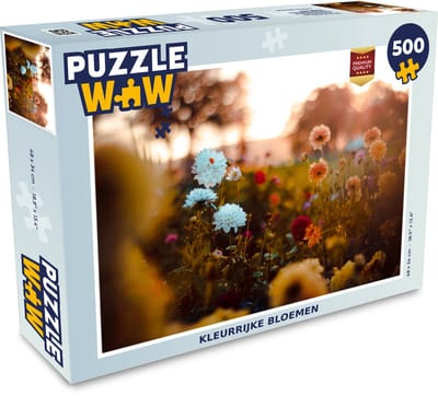 Puzzel Bloemen - Lente - Zon - Seizoenen - Legpuzzel - Puzzel 500 stukjes