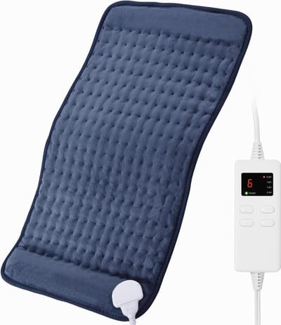 Livano Elektrische Deken - 1 Persoons - Knuffeldeken - Plaid - Bovendeken - Electrische Deken - Verwarmingsdeken - 30x60cm - Blauw