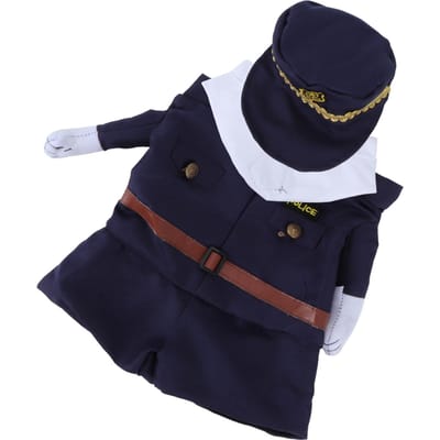 Polyester Vêtements d'Halloween Mignons pour Animaux de Compagnie Costume Debout Déguisement pour Chats Chiens(Police S) S