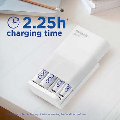 Slimme USB Reislader voor 1-4 AA/AAA NiMH-batterijen met 10 Veiligheidsfuncties