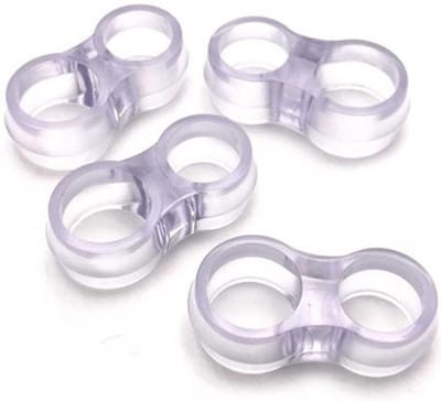 SumioProducts Deurklink Buffers - Stootdoppen - Muurbeschermers - Flexibele Deurstoppers - 2 stuks Transparant