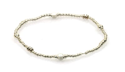 Heaven Eleven - dames - armband - 925 - Sterling - ZILVER - 1mm - diamant stenen