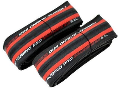 Racefiets Banden - Buitenbanden Set - Sportief Fietsen - Graphene Versterkt - 700x25C - Rood Zwart