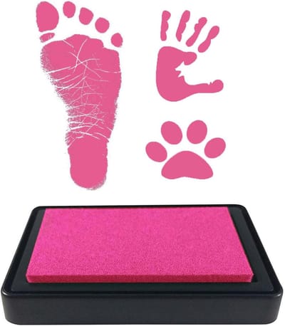 Hand- en voetafdrukset voor kinderen, inktkussen, veilig voor kinderen, eenvoudig schoon te maken en geschikt voor elk papier type
