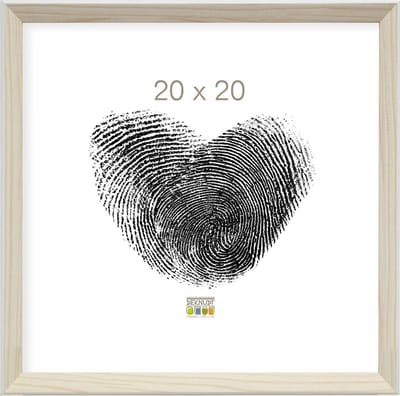 Deknudt Frames fotolijst S46CH1 - naturel met wit randje - foto 20x20