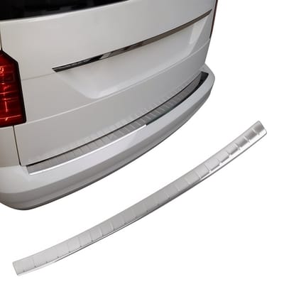 Bumperbeschermer RVS Zilver – Geschikt voor VW Caddy III 2015–2020 – Achterbumper Beschermstrip