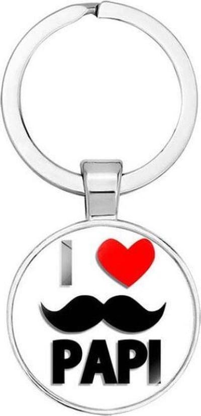 Akyol - I love papi Sleutelhanger - Vader sleutelhanger - Papa sleutelhanger - Sleutelhanger papa - Familie sleutelhanger - Vaderdag cadeautje - Papa cadeau
