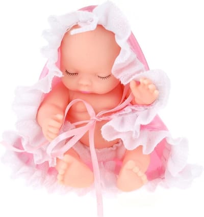 Toi-toys Babypop Cute In Bal 10 Cm Meisjes Roze 3-delig