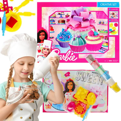 Mega Creative - Barbie, plastic deeg, banketbakker, Rollenspel, voor vanaf 3 jaar