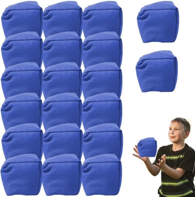 Zandzakken Spelset - Worpzakken Toss - Buitenspellen Verbeteren - Duurzaam Gemaakt - 20 Stuks 7cm - Multicolor