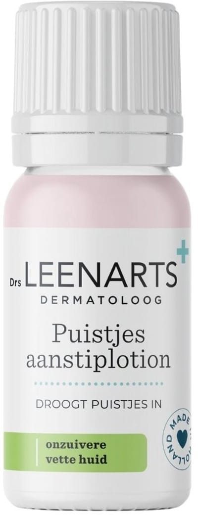 Drs Leenarts - Aanstiplotion bij puistjes | Indrogend & Antibacterieel - Parfumvrij en alcoholvrij - Sulfur, zinkoxide en calamine