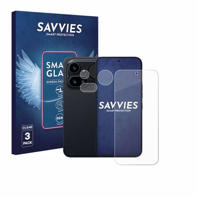 3 Stuks Savvies Screenprotector - geschikt voor Nothing Phone (4a) Pro (Voor+Camera) - beschermfolie glas transparant