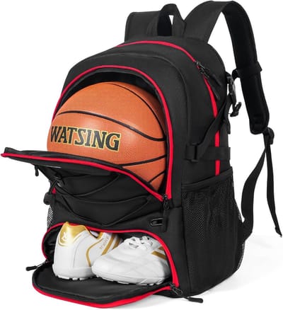 Sporttas met schoenen- en balvak - Ideaal voor Basketbal, Voetbal, en Gym