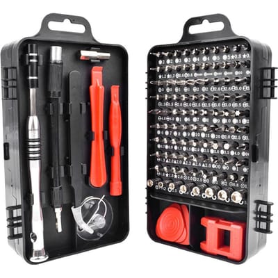 110 in 1 Telefoon Reparatie Schroevendraaier Set Multifunctionele Magnetische Schroevendraaier Kit voor Laptop Horloge gray