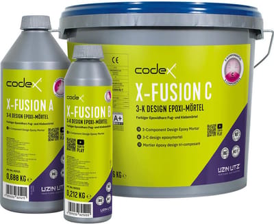 Codex X-Fusion voegmortel 3-componenten - epoxy - zilvergrijs - voor wand en vloertegels 2-20 mm