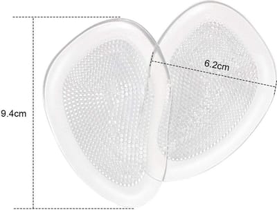 Allecto - High Heel Pads - Metatarsal Pads - Snelle Pijnverlichting - 3 Paar - Gel Inlegzolen - Voorkom Blaren en Eeltvorming - Geschikt voor Dames