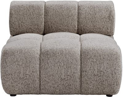 Vente-unique Fauteuil in gemêleerde stof - Taupe FACIVIL