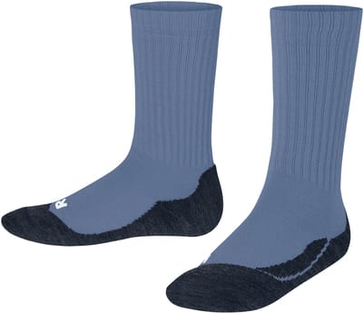 FALKE Active Warm dik ademend wol functioneel materiaal sokken kinderen blauw - maat 31-34