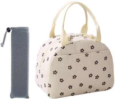 Dailygoods- Lunchtas Geïsoleerd - Corduroy - Herbruikbaar - Lekvrij