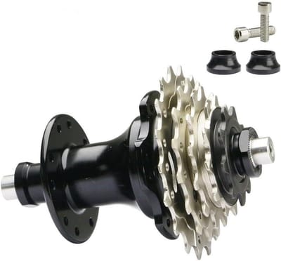 Fiets Achternaaf - Remnaaf Cassette - Onderdelen Vervangen - Lichtgewicht Aluminium - 20 Gaten - Zwart