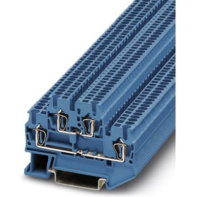 Phoenix Contact 3031160 Doorgangsserieklem 4.2 mm Spanveer Blauw 50 stuk(s)