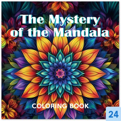The Mystery of the Mandala Kleurboek voor Volwassenen, Tieners en Kinderen - Premium Cozy Coloring Book met 24 Unieke Bloemen & Mandala Designs - Anti Stress Doeboek & Tekenboek