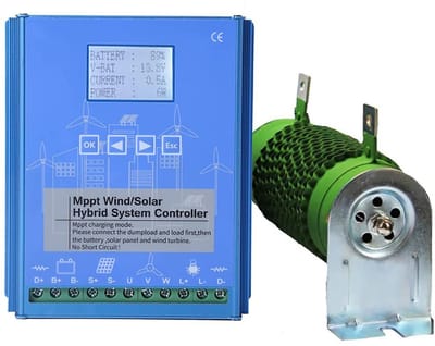 Hybride Wind- & Zonne-energiesysteem MPPT Laadregelaar 1600W voor 12V/24V Off-Grid Gebruik