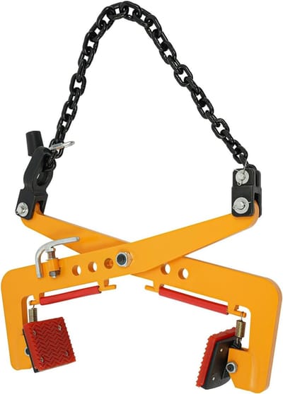 Verzettang - Steengrijper Heftang - Stoepranden Plaatsen - Verstelbare Opening - 12-36 cm - Geel
