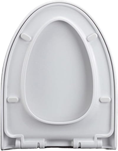 Toiletbril V-vorm - WC-bril softclose - Stille badkamer - Universele pasvorm - 46x36.7cm