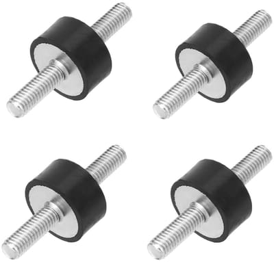 Dailygoods- Anti-vibratie Houders M6 - 4 Stuks Dempingselementen - Geluidscontrole - Trillingsdemping - Geschikt voor Luchtcompressoren - Diesel- en Motoren. - Dempingselement