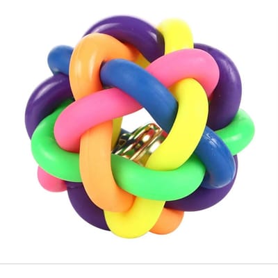 1 stuks PVC Materiaal Kleurrijk Bel Speelgoed Bal Huisdier Kat Hond Interactief Speelgoed veelkleurig