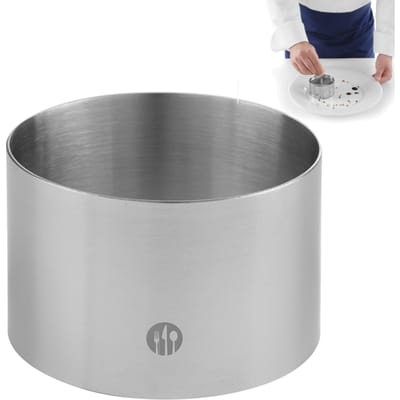 HENDI Ronde voedselring – roestvast staal – ø90x45 mm – vaatwasmachinebestendig