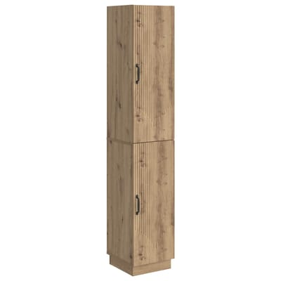 vidaXL - Kast - Set - 2 - st - Artisanaal - eiken - Bewerkt - hout