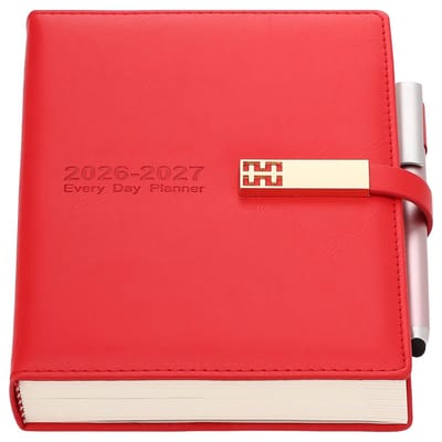 Dailygoods- Dagboek 2026-2027 A5 - Academisch Dagboek - Planner met Uurtijdslot - Organizer met Tabs - Hardcover Dagboek - Verhoog Productiviteit