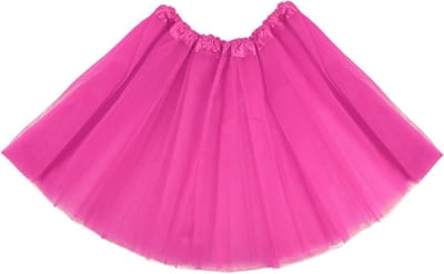 Vintage 50s Tulle Tutu Rok voor Dames - 3-Laags Ballonrok voor Feest, Halloween en Dansen - Roze One Size
