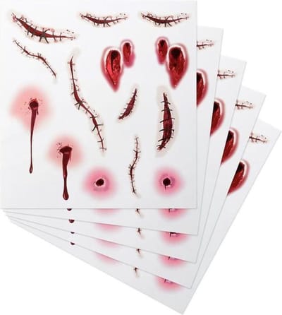Atixo - Temporary Scars Nepwonden - Set van 5 - Rood