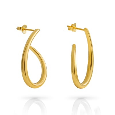 Orphelia 'Cherry' Dames 925 Sterling Zilveren Oorbellen - Goud ZO-7551/G