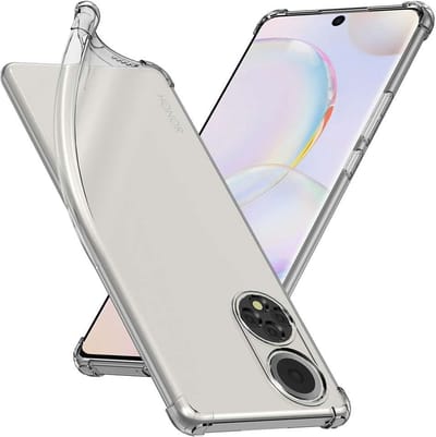 ebestStar - Hoes geschikt voor Honor 50, Silicone Slim Cover Case, Versterkte Hoeken en Randen hoesje, Transparant