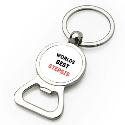 Akyol - worlds best stepsister flesopener - Zus - de beste stiefzus - verjaardagscadeau - verjaardag - cadeau - cadeautje voor zus - zus artikelen - kado - geschenk - gift - 9 bij 3 cm