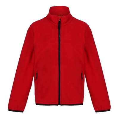 Regatta Kinder/Kids Microfleece Full Zip Fleecejack (Klassiek rood)