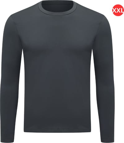 Bovista Thermokleding - Thermoshirt - Thermo - Voor Heren - Shirt - Donker Grijs - Maat XXL