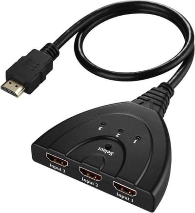 HDMI schakelaar 3 naar 1 - versie 1.3 (Full HD 1080p) - 0,50 meter