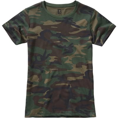 Brandit - Basic Dames T-shirt - XS - Groen