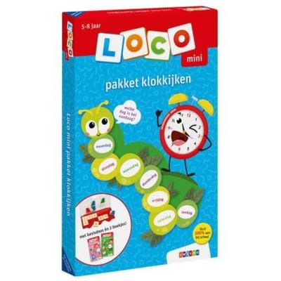 Loco mini pakket klokkijken Educatieve boeken (spelletjes en raadsels)